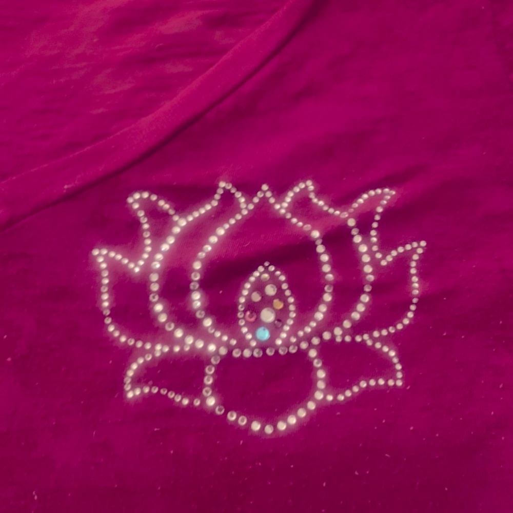 Swarovski Crystal Lotus Yoga Top